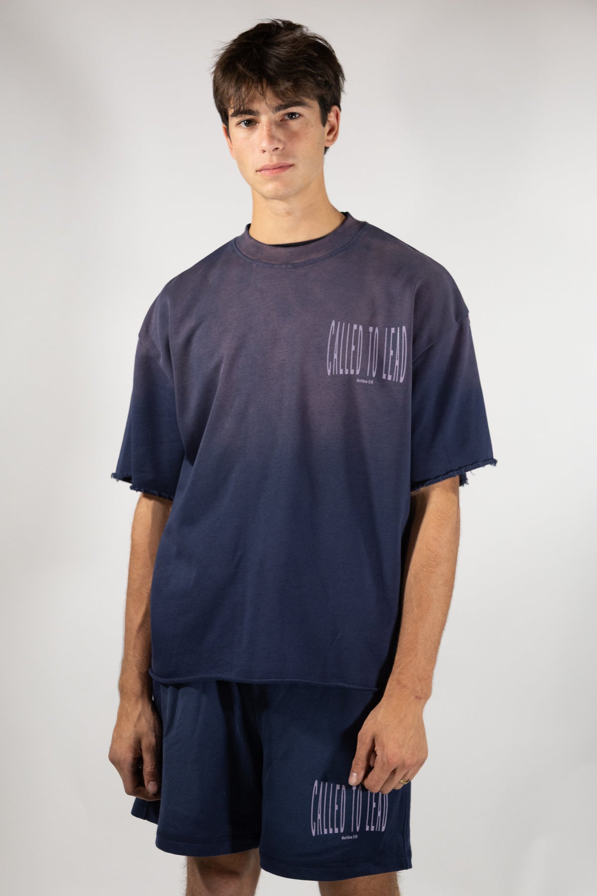 Called Sun Fade Raw Edge TEE