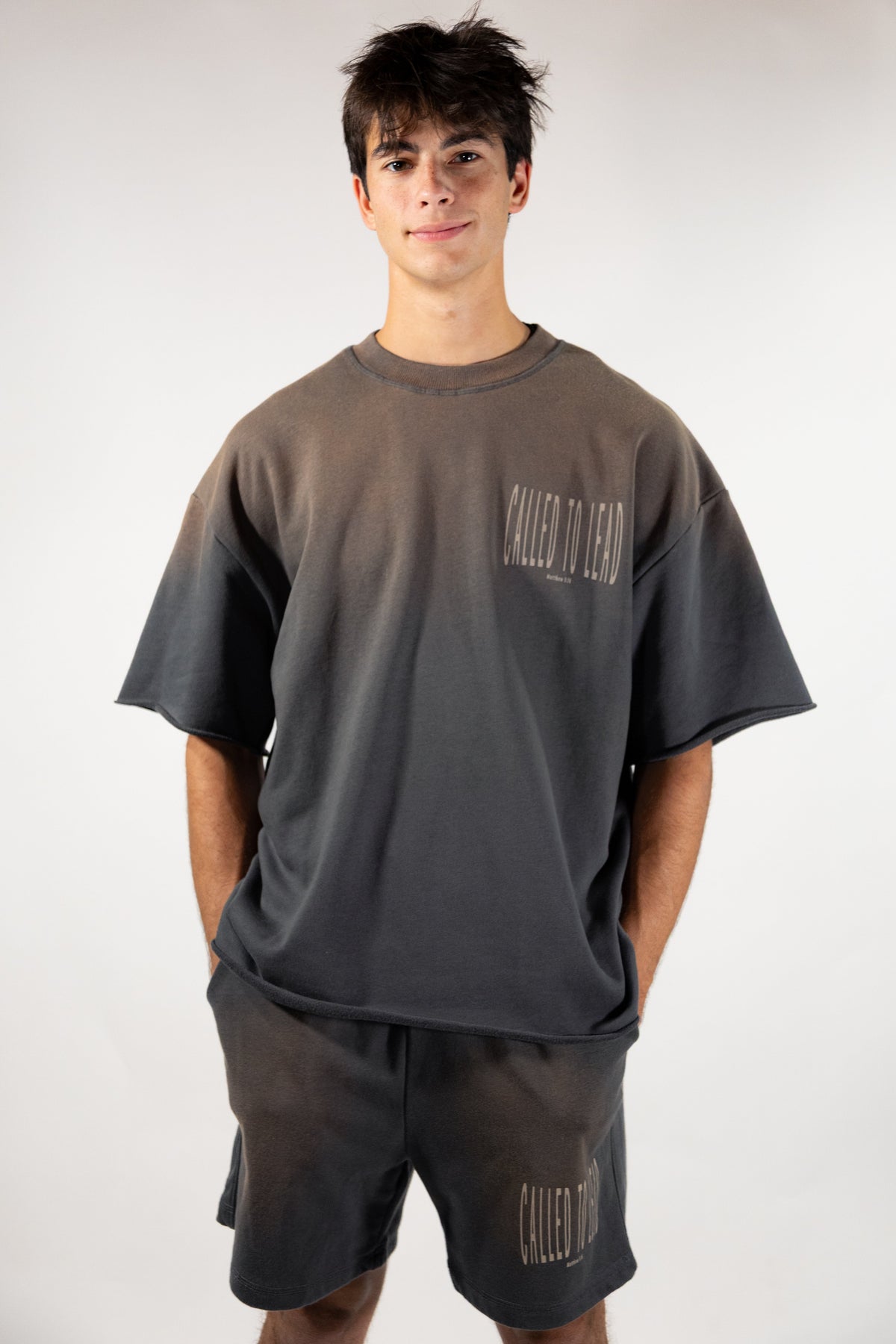 Called Sun Fade Raw Edge TEE