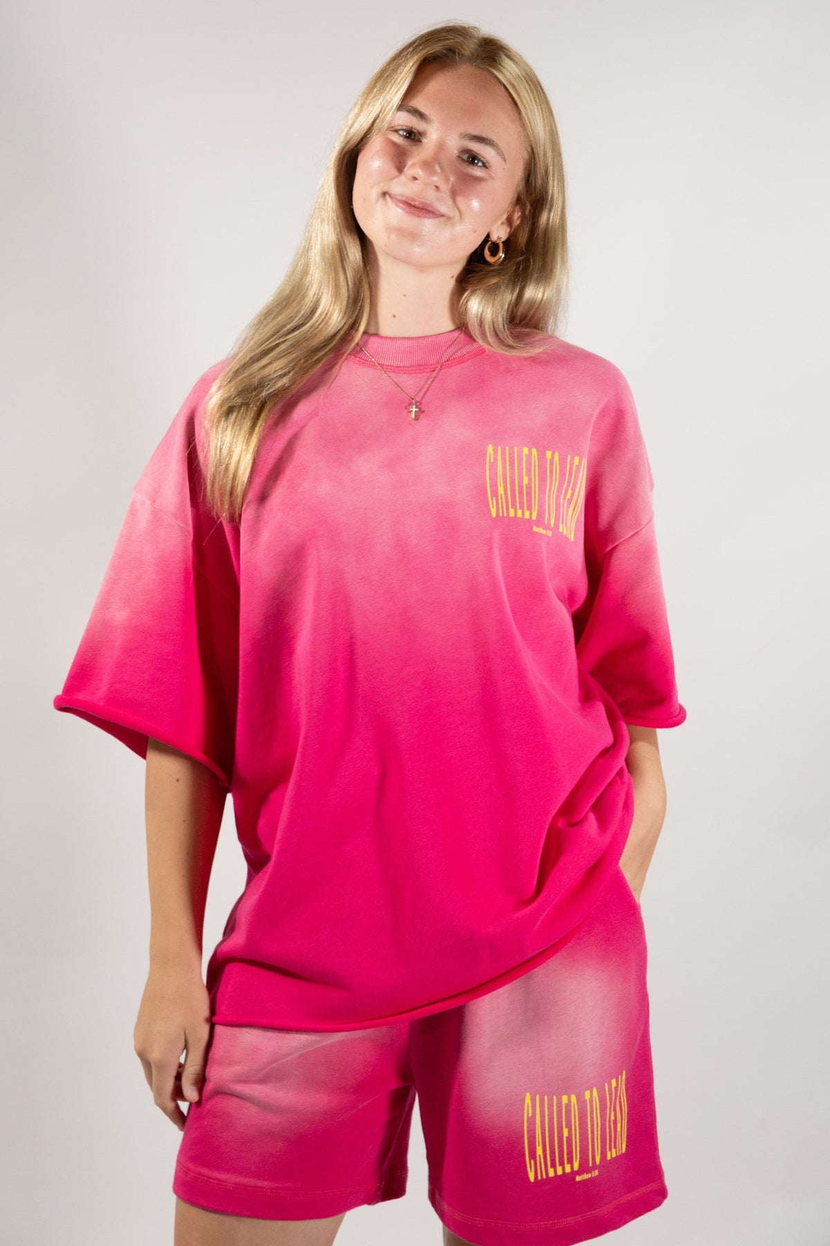 Called Sun Fade Raw Edge TEE