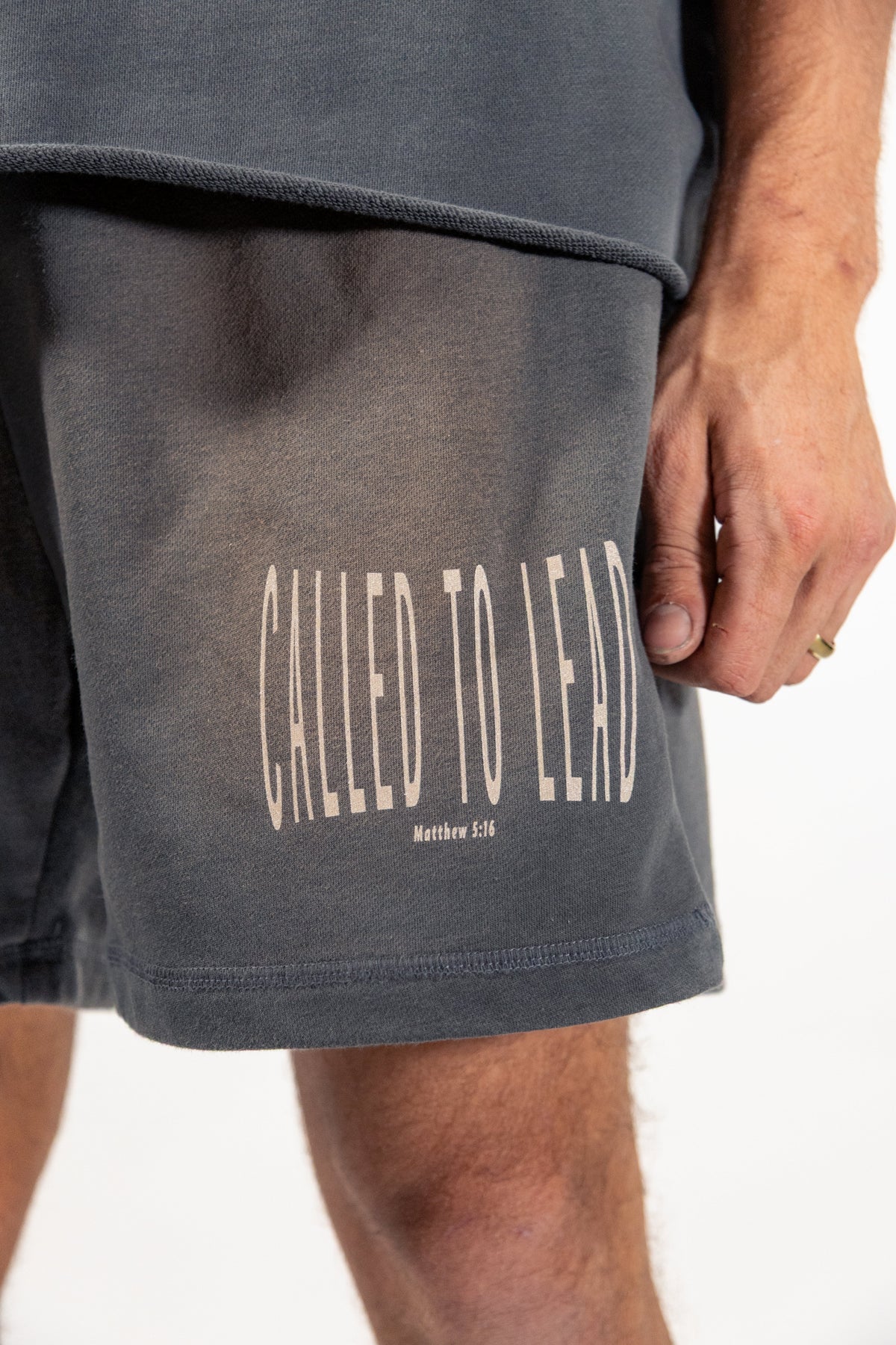 Called Sun Fade Raw Edge Shorts