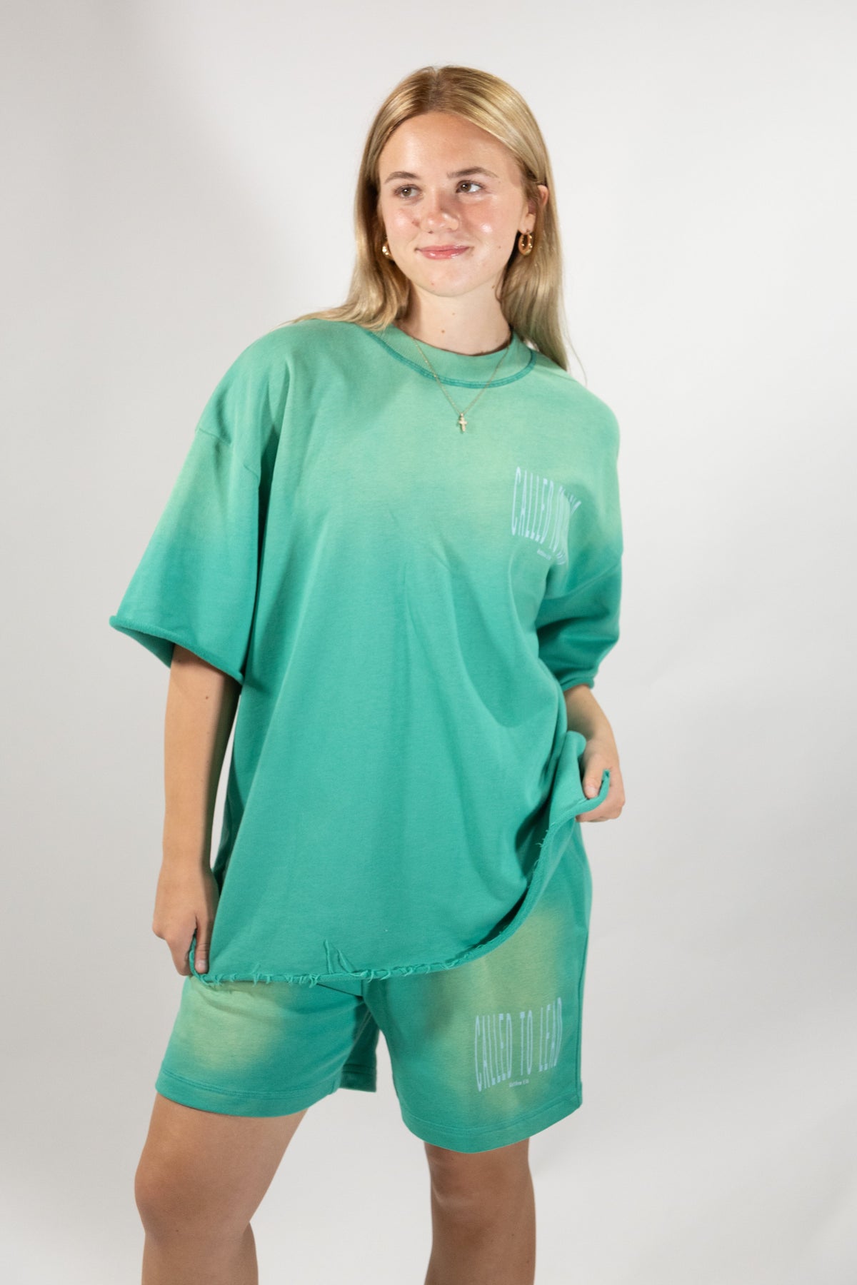 Called Sun Fade Raw Edge TEE