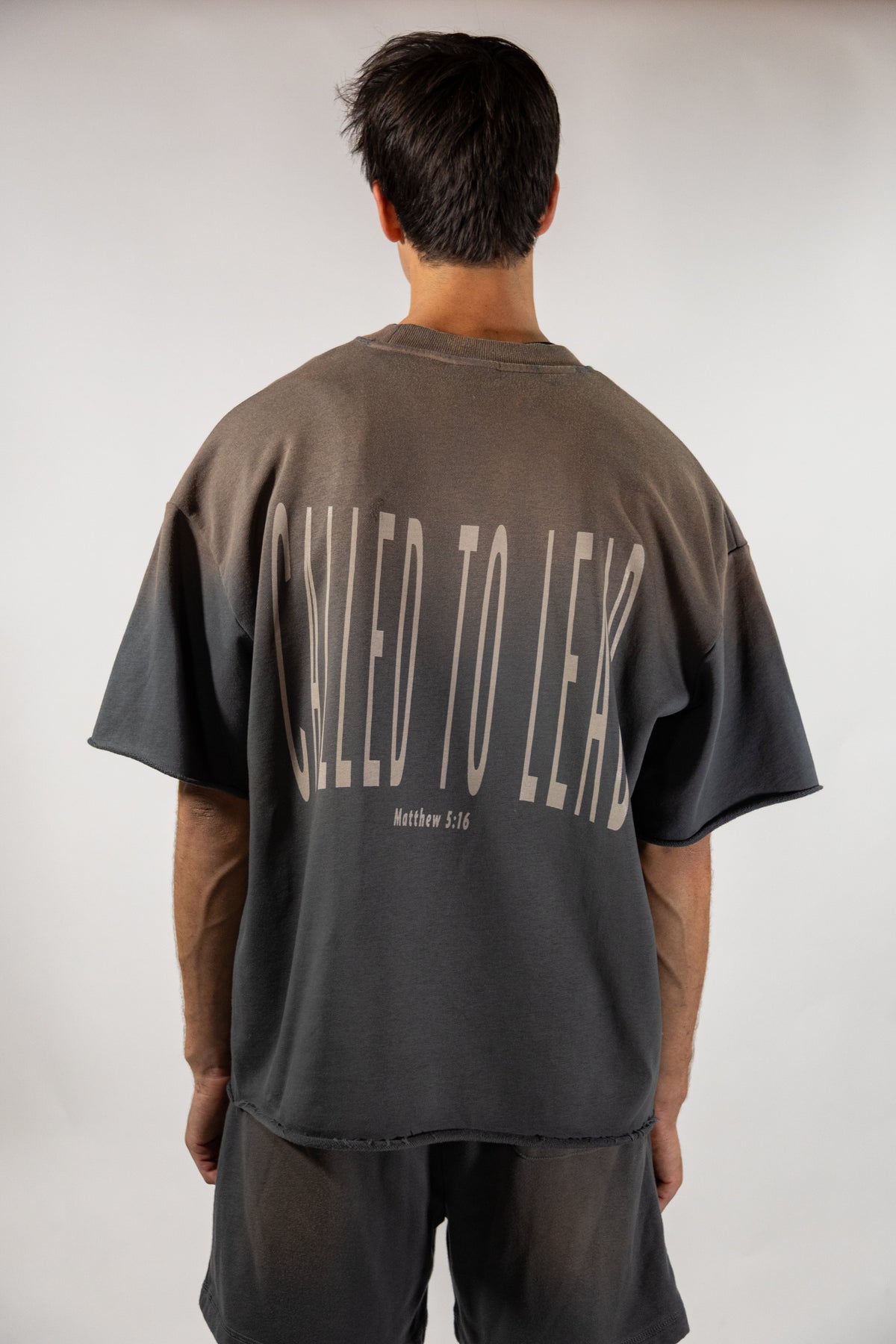 Called Sun Fade Raw Edge TEE