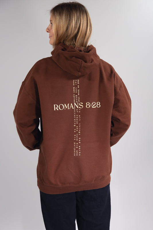Romans 8:28 Cross - Hoodie