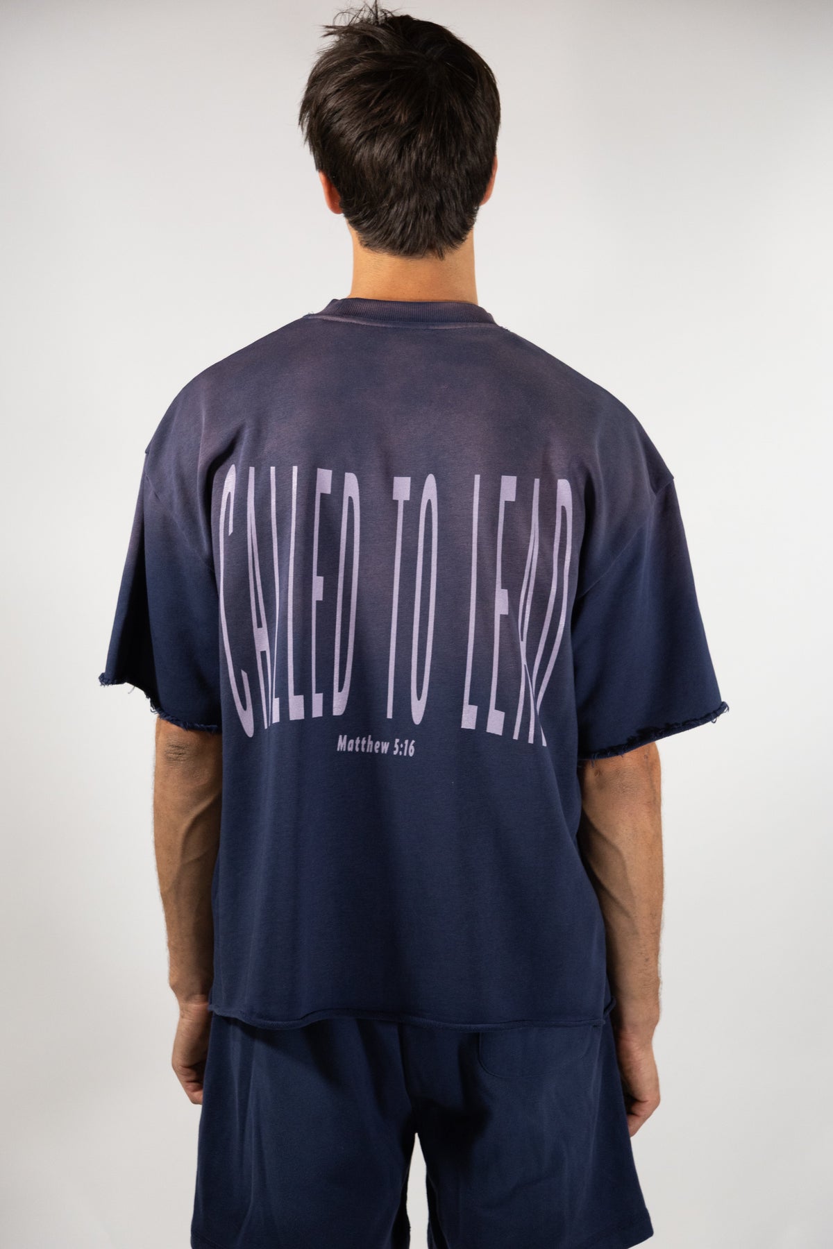 Called Sun Fade Raw Edge TEE