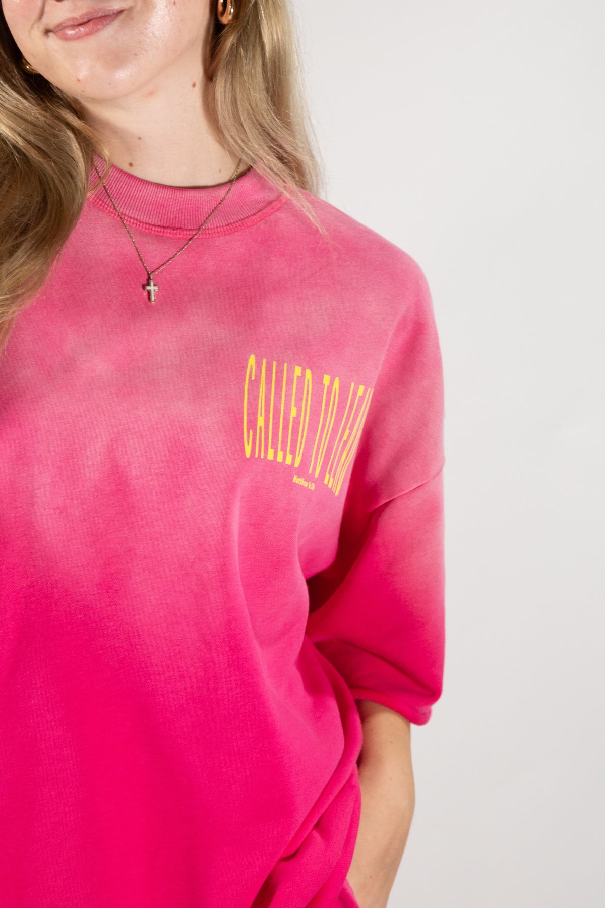 Called Sun Fade Raw Edge TEE
