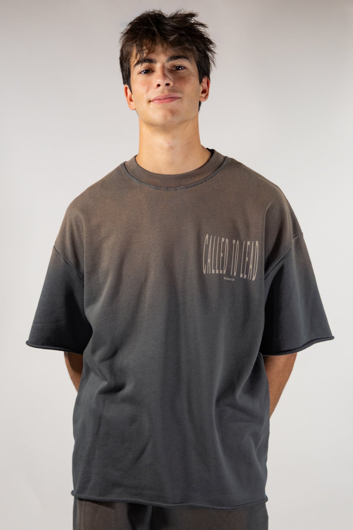Called Sun Fade Raw Edge TEE